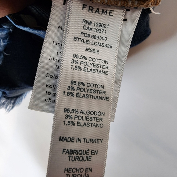 Frame Denim Le CutOff Micro Shred Shorts Fray Fringe Hem Bohemian Denim Short 28 - Picture 7 of 11